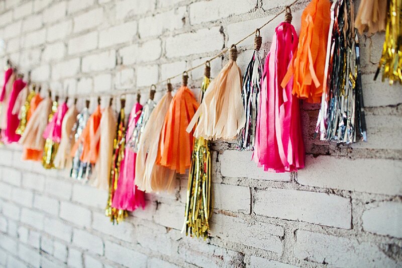 diy fringe tassel garland