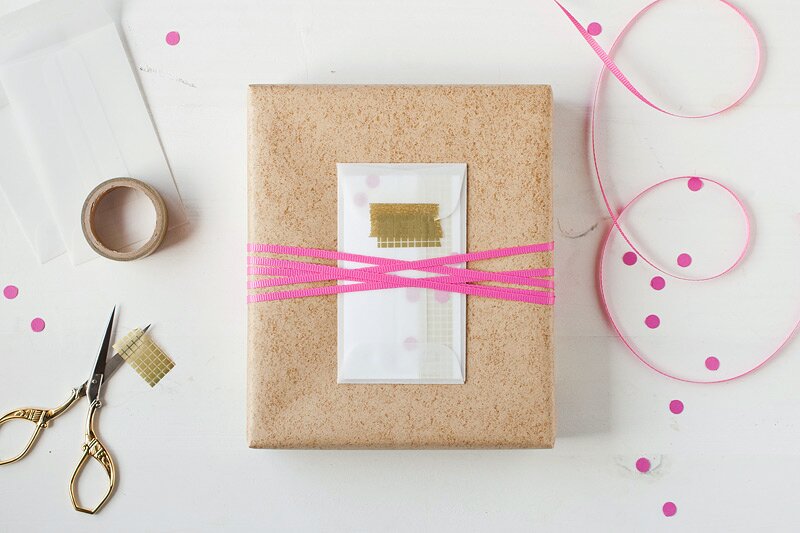 color pop // gift wrap idea by Anastasia Marie